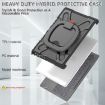 Black Shockproof Tablet Case for MicroSoft Surface Pro 9 with Rotatable Kickstand - 4