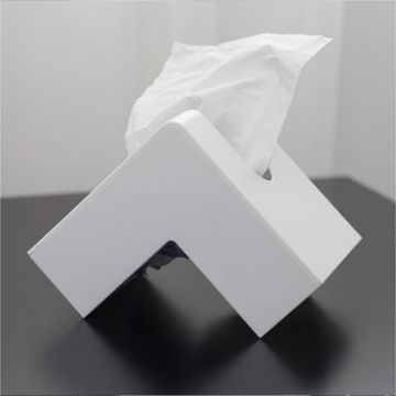 Picture of Creative Simple Household Plastic Tissue Paper Storage Box (White)