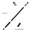 Picture of JOYROOM JR-DR01 Universal Dual-head Replaceable Silicone Tips Passive Tablet Stylus Pen (Black)
