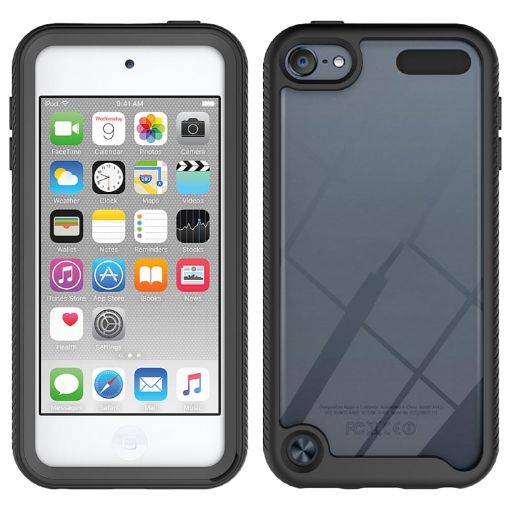 Shockproof Black Protective Case for iPod Touch 5/6/7 - 1