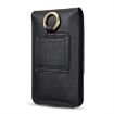 DG.MING Leather Waist Bag w/Card Slots & Hook - Fits Phones up to 6.5" - 3