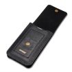 DG.MING Leather Waist Bag w/Card Slots & Hook - Fits Phones up to 6.5" - 4