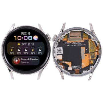 LCD Screen and Digitizer Assembly for Huawei Watch 3 Silver - 1