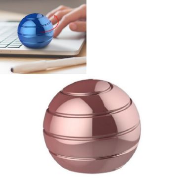 Picture of Fully Disassembled Rotating Tabletop Ball Decompression Gyroscope Tabletop Toy, Specification:Diameter 45mm (Rose Gold)