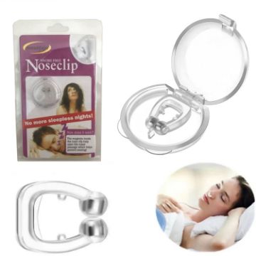 Picture of Magnetic Anti Snore Device Stop Snoring Nose Clip Sleeping Aid Apnea Guard Blister Packaging