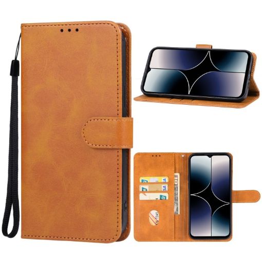 Ulefone Note 16 Pro Leather Phone Case - Brown - 1