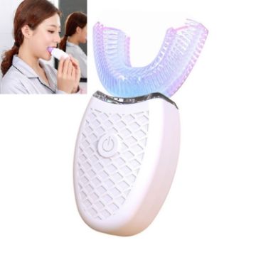 Picture of Lazy U-shaped Mouth Whitening Tooth Electric Toothbrush (White)