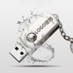 Picture of MicroDrive 16GB USB 2.0 Creative Personality Metal U Disk with Keychain (Yellow)