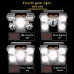 Picture of LED Five-headed Aircraft Light USB Rechargeable Headlamp Mining Light