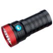 Picture of 3 Gears, DB18 18xT6, Luminous Flux: 5400lm LED Flashlight, with 4 18650 Batteries (Red Black)