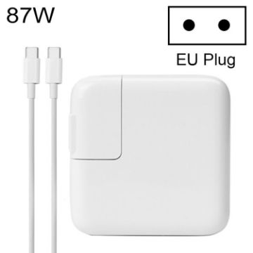 87W Type-C Power Adapter Portable Charger with 1.8m Type-C Charging Cable - 1