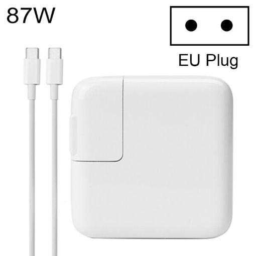 87W Type-C Power Adapter Portable Charger with 1.8m Type-C Charging Cable - 1