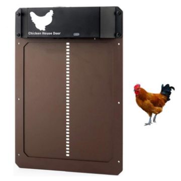 Picture of B177 Light-Sensitive Automatic Chicken Coop Door Hen House Pet Door