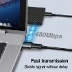 JOYROOM S-H152 USB Male to USB-C Female OTG Adapter - Black - 4