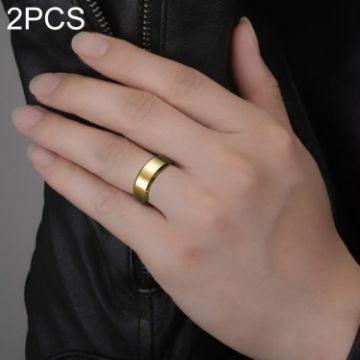 Picture of 2 PCS Men Ring, Ring Size:10 (Gold)