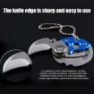 Picture of Portable Mini Folding Blade Knife Pocket Small Outdoor Military Survival Knifes Keychain Multitool Self Defense (Blue)