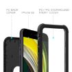 RedPepper Shockproof Waterproof Case for iPhone SE 2022/SE 2020 - Black - 6