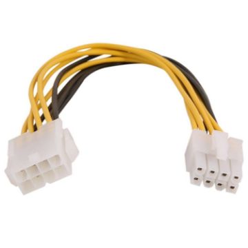 8 pin Male to 8 pin Female Power Extension Cable - Extend Your Power Connection - 1