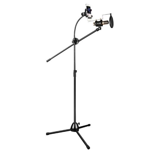RODD NB-108 Karaoke Phone Microphone Tripod Stand Holder - 1