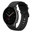 Amazfit GTR 2e 22mm Black Silicone Watch Band - 1
