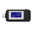 KEWEISI Type-C USB-C Tester Charger Detector Voltmeter Ammeter (Black) - 1