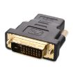 Gold Plated HDMI 19Pin Female to DVI 24+1 Pin Male Adapter - Black - 1