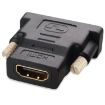 Gold Plated HDMI 19Pin Female to DVI 24+1 Pin Male Adapter - Black - 2