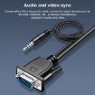 Picture of HDCO-VGAM2 1080P VGA Male to HDMI Female Converter with 3.5mm Audio Cable