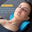 Picture of Neck Shoulder Stretcher Relaxer Cervical Chiropractic Traction Device Pillow (Black)