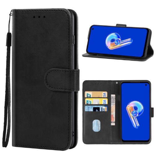 For Honor X8 5G Leather Phone Case - Black - 1