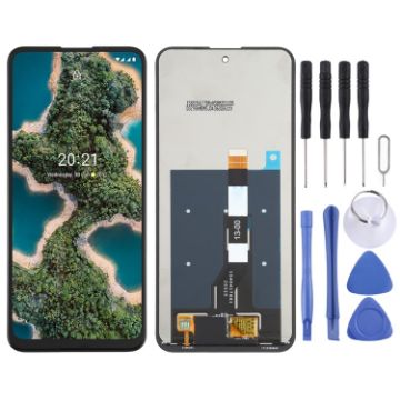 LCD Screen and Digitizer Assembly for Nokia X20 - Black - 1