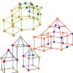 Picture of 87 in 1 DIY Assembling Play House DIY Children Tent Building Toy, Style: With Tent Cloth
