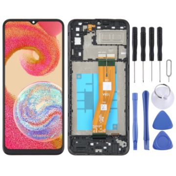 Samsung Galaxy A04E SM-A042 OLED LCD Screen with Digitizer and Frame - 1