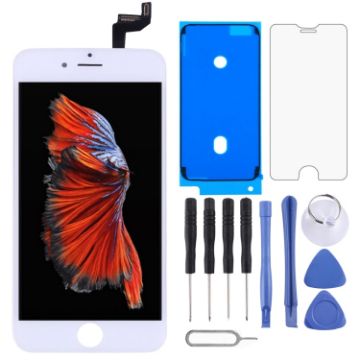 iPhone 6s TFT LCD Screen Digitizer Full Assembly with Frame - White - 1