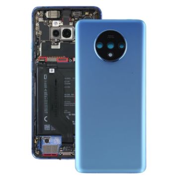 OnePlus 7T Battery Back Cover with Camera Lens Cover - Blue - 1