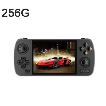 Picture of ANBERNIC RG405M Handheld Game Console 4 Inch IPS Touch Screen Aluminum Alloy Android 12 System 128G+256G 4000+Games (Black)