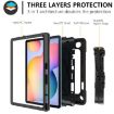 Samsung Galaxy Tab S6 Lite P610 Robot Silicone + PC Tablet Case Black - 6