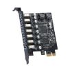 Picture of PCE7USB-R05 PCI-E To USB 3.2 GEN1 7-Port 19PIN Expansion Card Super Speed 5Gbps
