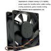 Picture of AFC1212DE 12cm 12V 3A Dual Ball Bearing DC Cooling Fan (Black)