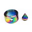 Picture of 2 PCS Stainless Steel Self-Defense Ring Outdoor EDC Personal Protection Tool (Colorful Ring)