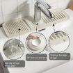Picture of Faucet Silicone Draining Mat Anti-splash Kitchen Sink Non-slip Soap Mat, Size: Extra Large (Deep Gray)