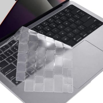 Picture of ENKAY Ultra Thin TPU Keyboard Protector for MacBook Pro 14.2" A2442/16.2" A2485/Air 13.6" A2681 2022/Pro 16.2" A2880 2023