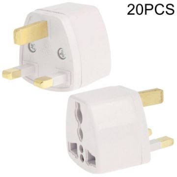 Picture of 20 PCS Plug Adapter, Travel Power Adapter with UK Socket Plug
