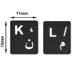 Picture of Arabic Learning Keyboard Layout Sticker for Laptop / Desktop Computer Keyboard (Black)