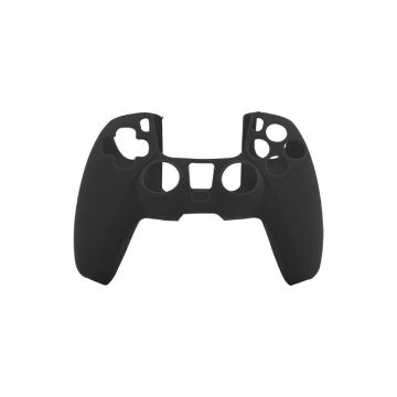 Picture of For PS5 Controller Silicone Case Protective Cover, Product color: Black