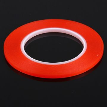 Picture of 5mm Width Double Sided Adhesive Sticker Tape for iPhone / Samsung / HTC Mobile Phone Touch Panel Repair, Length: 25m (Red)