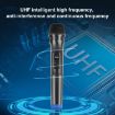 Picture of PULUZ UHF Wireless Dynamic Microphone with LED Display, 3.5mm Transmitter (Black)