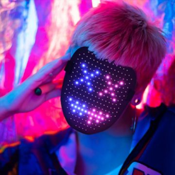 Picture of Halloween Festival Party Gesture Sensing LED Luminescence Mask