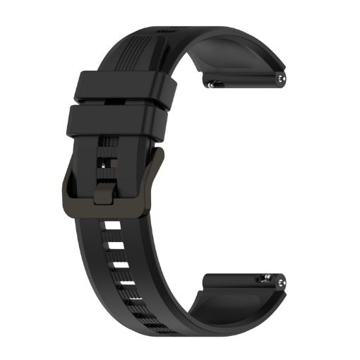 Picture of For Huawei Watch GT2 46MM 22mm Vertical Silicone Watch band (Black)