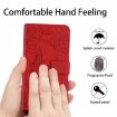 Picture of For Huawei P60 Pro HT03 Skin Feel Butterfly Embossed Flip Leather Phone Case (Red)
